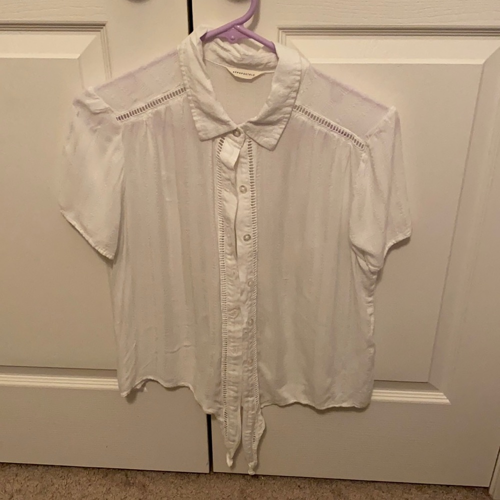 Aeropostale white blouse